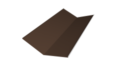 Планка ендовы нижней 300х300 Grand Line 0,5 Satin с пленкой RAL 8017 шоколад (2м)