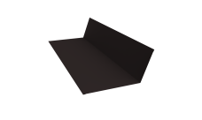 Планка примыкания 150х250 Grand Line 0,45 Drap TX RAL 9005 черный (2м)