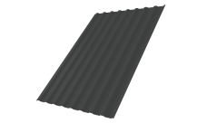 Профнастил С20B 0,45 PE-Double RAL 7016 антрацитово-серый