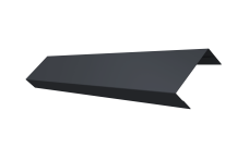 Ламель обратная 50 забора жалюзи Texas 0,45 Drap-double TX RAL 7024 мокрый асфальт