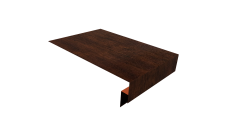 Планка околооконная сложная 250х50х18 (j-фаска) Grand Line 0,4 Print Premium Cherry Wood Dark FTC (2м)