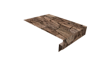 Планка околооконная сложная 300х50х18 (j-фаска) 0,45 Print Elite King Stone TwinColor (2м)