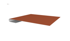 Планка завершающая 0,5 PurLite Matt RAL 8004 терракота (2м)