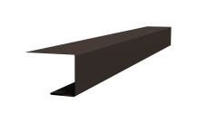 Планка завершающая для Кликфальц Pro Grand Line 0,45 Drap-double TX RR 32 темно-коричневый (2м)