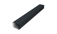 Труба гофрированная Vortex Lite Matt 76х102х1000мм RAL 7016 антрацитово-серый