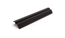 Планка карнизная для композитной черепицы Metrotile черный (1,355м)