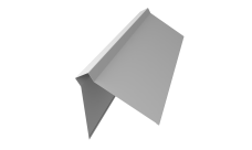 Планка конька плоского 220х50х220 Grand Line 0,45 Drap ТХ RAL 9003 сигнальный белый (3м)