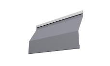 Ламель забора жалюзи Milan Slim 0,45 PE RAL 7004 сигнальный серый