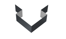 Угол внешний симметричный фибросайдинга Grand Line 0,5 Satin с пленкой RAL 7024 мокрый асфальт (2м)