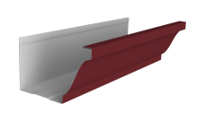 Желоб прямоугольный Vortex Lite Matt 130мм 3м RAL 3005 красное вино