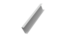 Декоративная накладка на столб универсальная 80х80 для забора жалюзи 0,45 Drap TX RAL 7047 телегрей 4 (2,5м)