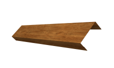 Ламель лицевая 50 забора жалюзи Техас Grand Line 0,45 Print Elite Golden Wood TwinColor