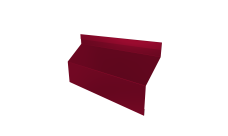 Ламель забора жалюзи Milan Slim стартовая/финишная для калиток и ворот Grand Line 0,45 PE RAL 3003 рубиново-красный