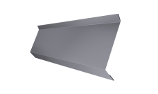 Планка примыкания в штробу 60 0,45 PE с пленкой RAL 7004 сигнальный серый (2м)