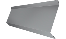 Планка примыкания в штробу 60 Grand Line 0,45 PE с пленкой RAL 7004 сигнальный серый (2м)