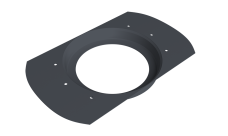 Приемник воды круглый Vortex Project 146мм RAL 7024 мокрый асфальт