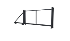 Ворота откатные Жалюзи Texas 1,5х3,5 RAL 7024 без заполнения (ламель 150 мм)