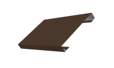 Ламель лицевая 150 забора жалюзи Техас Grand Line 0,45 PE RAL 8017 шоколад