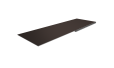 Планка финишная 48х25 0,5 Rooftop Бархат RR 32 темно-коричневый (2м)