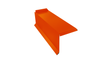 Планка торцевая сегментная 30мм L 0,45 PE с пленкой RAL 2004 оранжевый