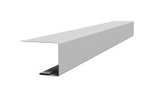 Планка завершающая фальц 0,45 Drap TX RAL 7047 телегрей 4 (3м)