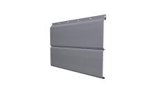 Софит ЭкоБрус 0,345 Grand Line с перфорацией 0,45 PE с пленкой RAL 7004 сигнальный серый