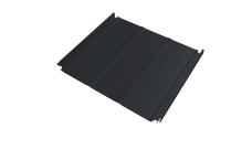 Кликфальц Double Pro Line Grand Line 0,5 Drap ТХ с пленкой на замках RAL 7024 мокрый асфальт