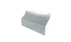 Ламель забора жалюзи Milan Slim стартовая/финишная для калиток и ворот 0,5 Zn