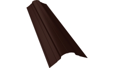 Планка конька фигурного 70х70 Grand Line 0,5 Сатин матовый RAL 8017 шоколад (2м)