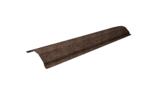 Планка конька ребрового для композитной черепицы Grand Line брауни (1,25м)