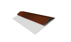 Планка стартово-финишная Экобрус, Экобрус новый Grand Line 0,45 PE с пленкой RAL 3009 оксидно-красный (3м)