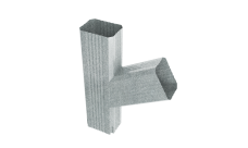 Тройник прямоугольный правый Vortex Lite Zn