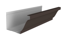 Желоб прямоугольный Vortex Lite 130мм 3м PE RR 32 темно-коричневый