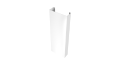 Полустолб для С20 0,45 PE с пленкой RAL 9003 сигнальный белый (L1,5)