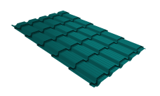 Профиль волновой "Квадро профи" ("Quadro Profi") v02 0,45 PE RAL 5021 водная синь