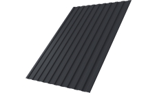 Профнастил С8A в01 Grand Line 0,45 Drap ТХ двухсторонний RAL 7024 мокрый асфальт