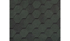 Черепица гибкая RoofShield Фемили Эко Лайт Стандарт зеленый с оттенением