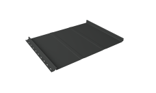 Кликфальц Line Grand Line 0,45 Drap ТХ с пленкой на замках RAL 7016 антрацитово-серый