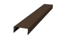 Крышка 45х20 жалюзи Texas 0,5 PurPro Matt 275 RAL 8017 шоколад (2,5м)