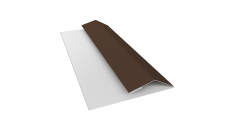 Планка финишная Блок-Хаус новый Grand Line 0,45 ПЭ с пленкой RAL 8017 шоколад (2м)