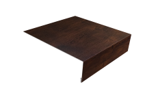 Планка лобовая/околооконная простая 190х50 0,45 Print-Double Premium Cherry Wood Dark F (2м)