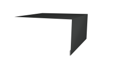 Планка околооконная простая 250х50 0,5 Satin Matt RAL 7016 антрацитово-серый (2м)