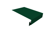 Планка околооконная сложная 300х50х18 (j-фаска) 0,5 Satin Matt RAL 6005 зеленый мох (3м)