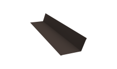 Планка примыкания 90х140 0,45 PE-Double с пленкой RR 32 темно-коричневый (3м)