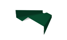 Планка примыкания внакладку 25х17х35х17 0,45 Drap TR RAL 6005 зеленый мох (3м)