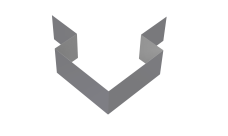 Угол внешний симметричный фибросайдинга 0,5 Satin с пленкой RAL 7004 сигнальный серый (2м)