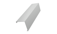 Декоративная накладка на столб универсальная угловая 60х60 для забора жалюзи Grand Line 0,45 Drap TX RAL 7047 телегрей 4 (3м)