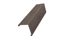 Декоративная накладка на столб универсальная угловая 62х55 для забора жалюзи 0,45 Print Elite White Wood TwinColor (1,8м)