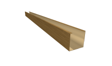 Кубообразная рейка GL Ш50/В50 Honey Wood Zn 0,45 L=3м