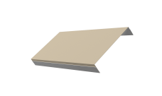 Ламель обратная 150 забора жалюзи Техас Grand Line 0,5 Satin RAL 1015 светлая слоновая кость